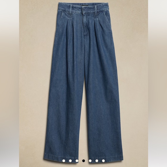 NWT LUXE HIGH RISE TROUSER JEANS BANANA REPUBLIC - Picture 4 of 4